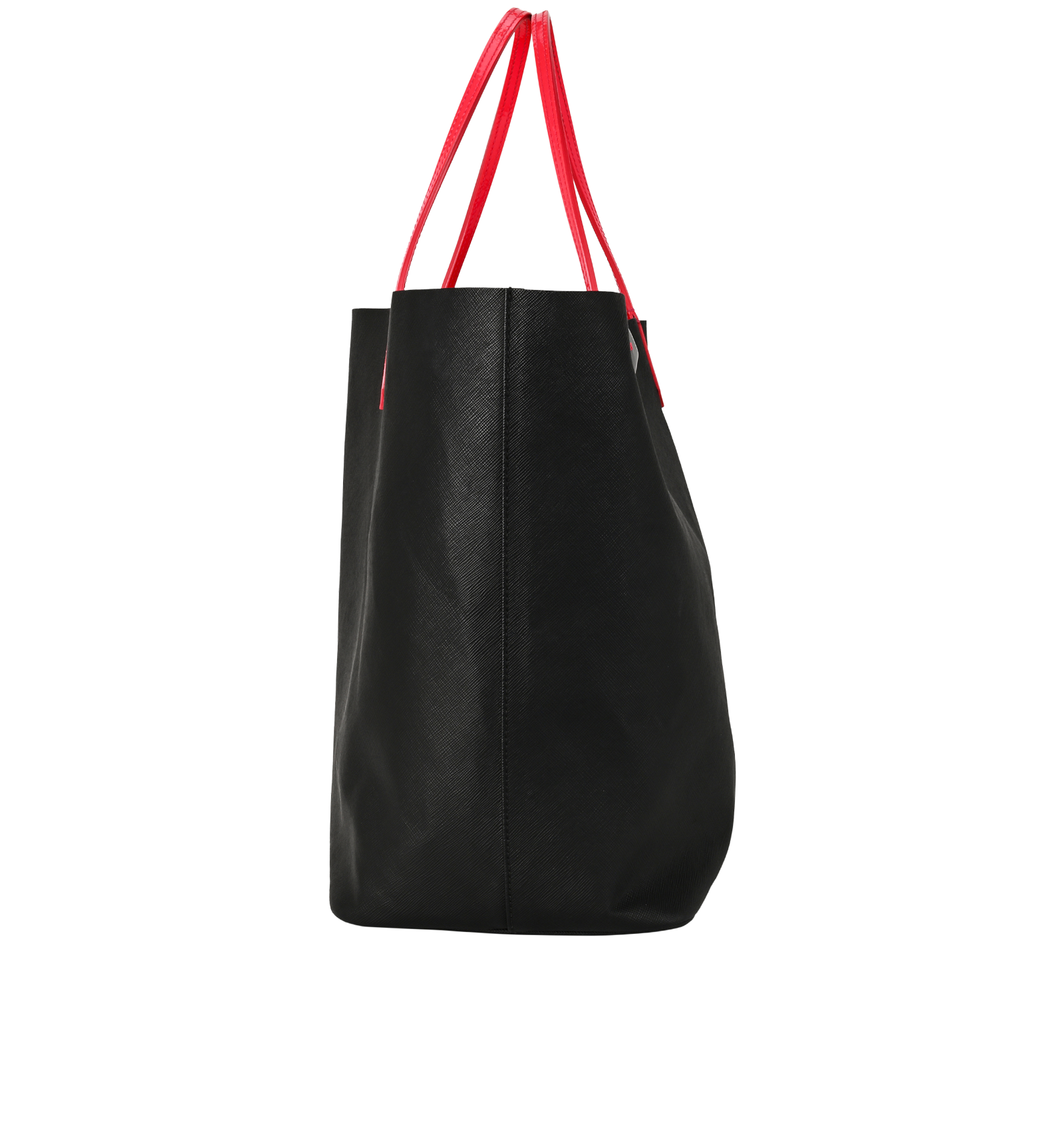 Antigona Tote, &pound;380, Handbags, Black/Pink, Leather, Side view